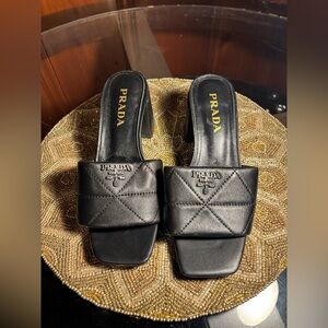 Prada Black Quilted Nappa Women's Pumps